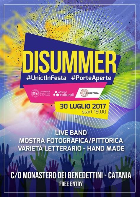 Disummer Universit Di Catania L Agenda