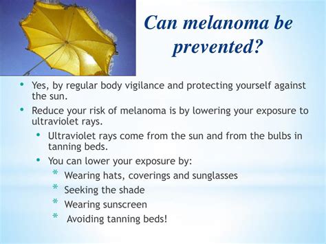 Ppt Melanoma Prevention Powerpoint Presentation Free Download Id