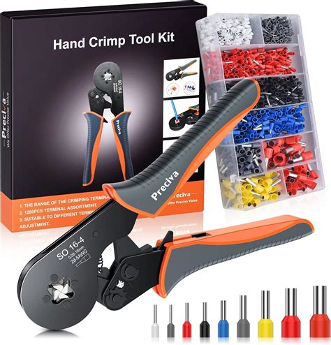 Ferrule Crimping Tool Kit Preciva Square Crimping Tools Ratchet