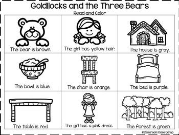 Goldilocks and the Three Bears Activities by Classroom Base Camp