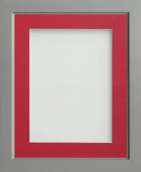 Ainsworth Grey A4 1175x825 Frame With Red Mount Cut For Image Size 9x6