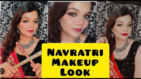 Navratri Makeup Look Garba Makeup Look Gujarati Look Dandiya Look