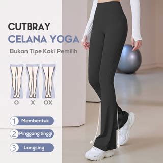 Jual ZamberlanOlahraga Pinggang Tinggi Yoga Pilates Bootcut Wanita