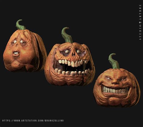 Pumpkins Halloween 3d Model 3d Printable Cgtrader