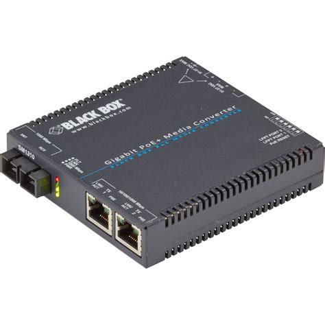 Black Box Lgc A Gigabit Ethernet Poe Media Converter