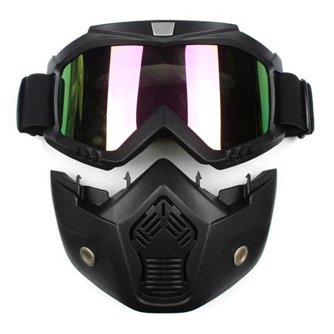 Aliexpress Buy Detachable Modular Helmet Face Mask Shield Goggles