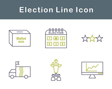 Election Vector Icon Set 20871581 Vector Art At Vecteezy