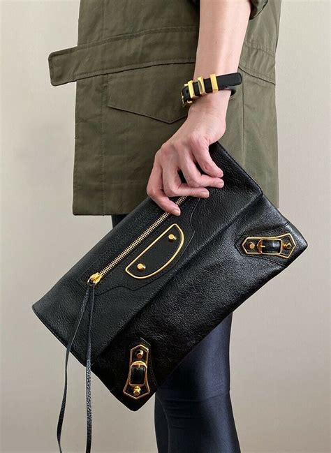 Balenciaga Gold Envelope Clutch FREE SHIPPING - Gem