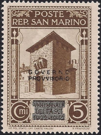 Francobolli Di San Marino Governo Provvisorio Del 1943