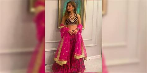 Ayesha Omar Radiates Elegance In Shocking Pink Lehenga Set