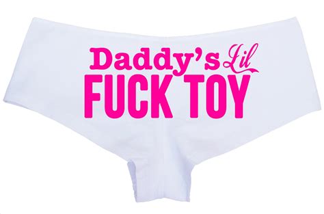 Ddlg Clothing Daddys Little Fuck Toy Owned Slave White Etsy