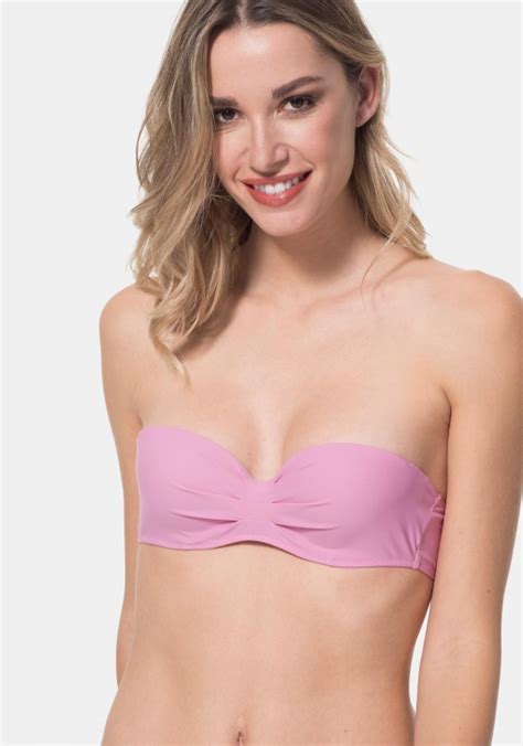 Sujetador De Bikini Bandeau Liso De Mujer TEX Ofertas Carrefour Online