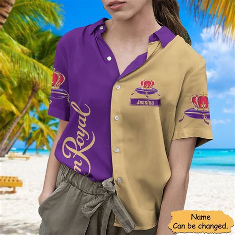 Crown Royal Button Shirt Crown Royal Shirt Summer Shirt Men Button