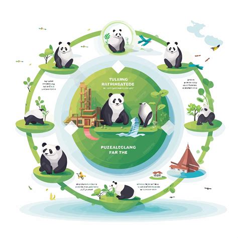 Pandalifecycleinfographicvector Premium Ai Generated Vector