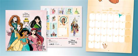 Grupo Erik Disney Kalender 2024 Wandkalender 2024 Disney Prinzessinen