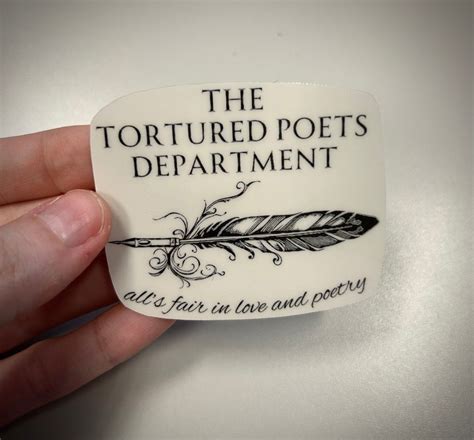 Ttpd Transparent Background Vinyl Sticker Etsy