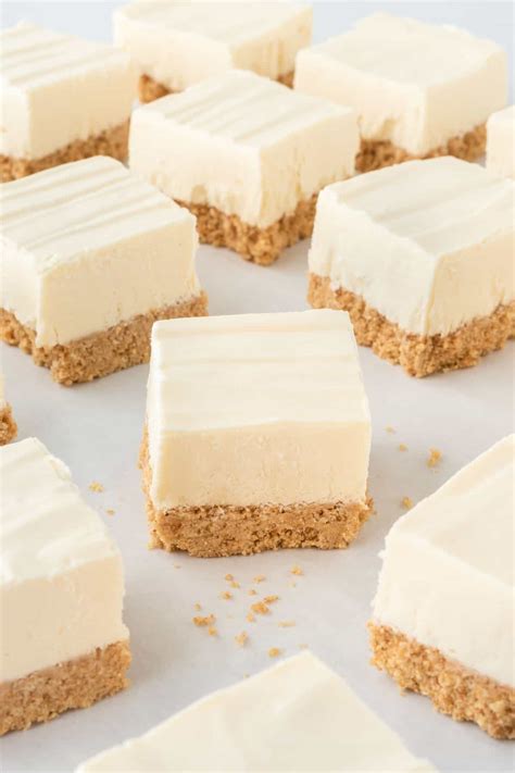 Easy No Bake Cheesecake Bars