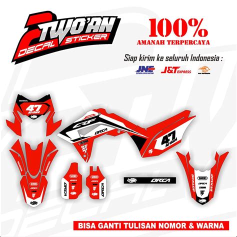 Jual Decal Crf 150l Grafis 017 Sticker Decal Fullbody Cutting Rapi