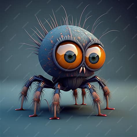 Premium Photo | Quite cartoon spider character