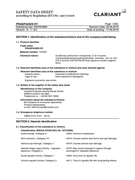 Material Safety Data Sheet Pdf Dangerous Goods Toxicity 59 Off