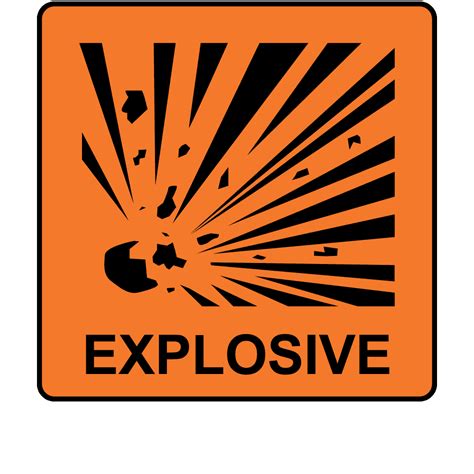 Buy Explosive Labels CHIP Regulation Stickers