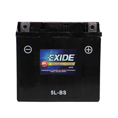 Exide SuperCrank Lead Acid 5L BS Powersport Battery 5L BS The Home Depot