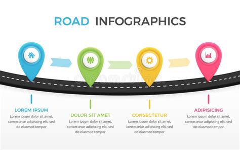 Road Infograph Stock Illustrations Road Infograph Stock