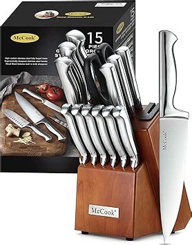 Amazon McCook MC29 Knife Sets 15 Pieces German Stainless Steel