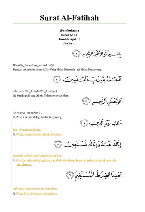 Detail Surat Al Bayyinah Latin Koleksi Nomer