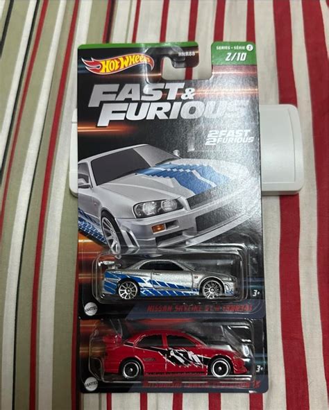 Fast And Furious Mitsubishi Evolution Nissan Skyline GT R R Brian Hot Wheels Hotwheels