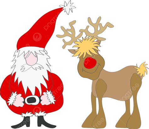 Santa Claus Reindeer Santa Father Winter Vector, Santa, Father, Winter PNG and Vector with ...