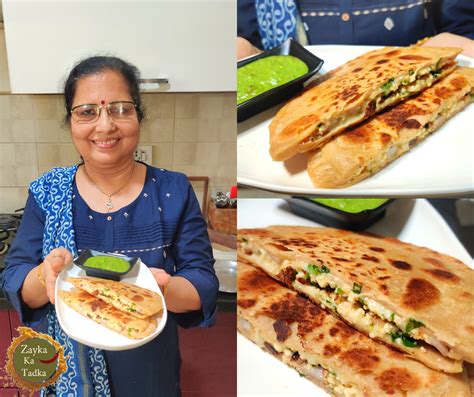 Paneer Cheese Stuffed Paratha - Zayka Ka Tadka