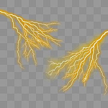 Yellow Lightning PNG Transparent Images Free Download | Vector Files ...