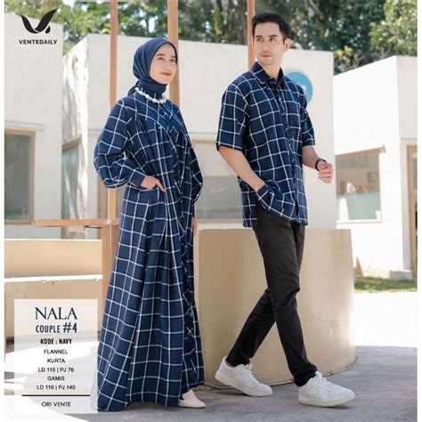 Jual Couple Series Original Vente Daily Gamis Kemeja Sarimbit Dress