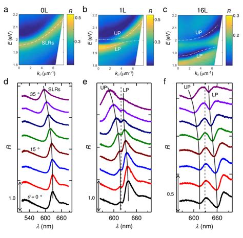 Dispersion Measurements A Angle Resolved Reflection Spectra Of The