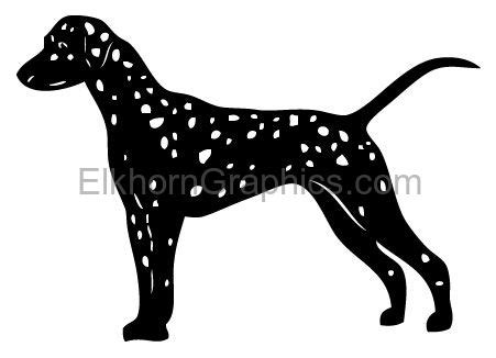 Dalmatian Sticker - Dog Stickers and Decals | Elkhorn Graphics LLC