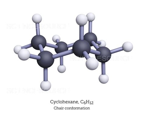 Ball And Stick Model Of Cyclohexane Stock Image Science Source Images