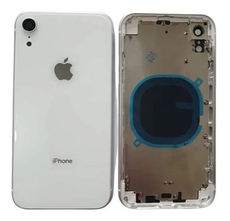 Carcaça iPhone XR Branco Tampa Traseira Vidro E Aro Lateral