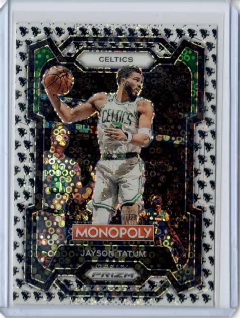 Panini Prizm Monopoly Jayson Tatum Ssp Mr Monopoly Running