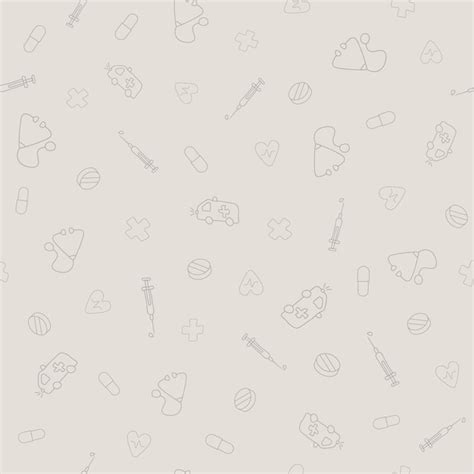 Premium Vector Medical Seamless Vector Pattern Background With Thin