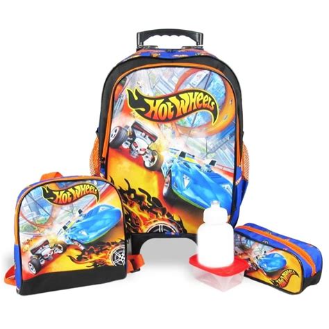 Kit Mochila Infantil Hot Wheels Tam G Rodinhas Elo