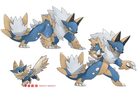 Zinogre Pokemon And More Drawn By Xezeno Danbooru