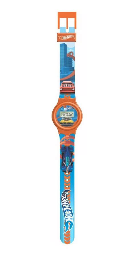 RELOJ DIGITAL 5 FUNCIONES HOT WHEELS VR3 HWRJ6 NARANJA JUGUETERIA EL GATO