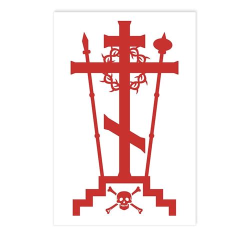 Orthodox Schema Cross Postcards Package Of 8 By Schemacross