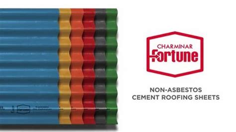 Charminar Fortune Non Asbestos Color Coated Cement Roofing Sheet