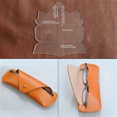 Diy Handmade Leather Goods Glasses Case Mirror Bag Glasses Bag Acrylic Template Version D Diy