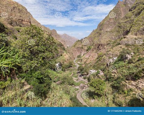 Mountains In Santo Antao Island Cabo Verde Royalty Free Stock Photo