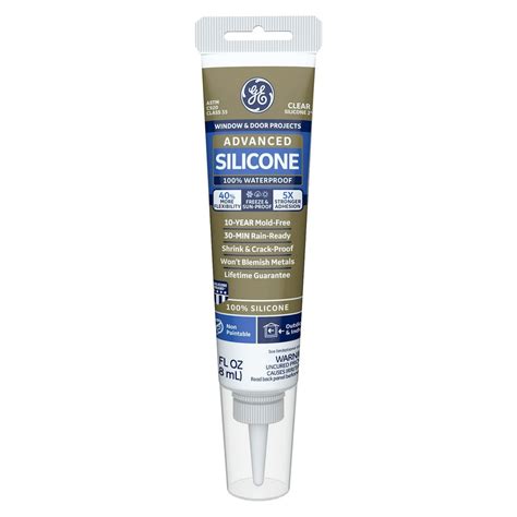 Ge Advanced Silicone 2 Window And Door Sealant Caulk Squeeze Walmart