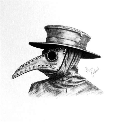Plague Doctor Mask Drawing