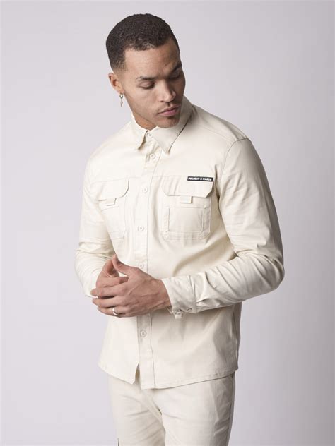 Single-pocket shirt - Ivory